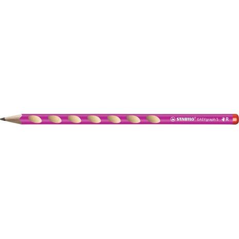 Μολύβι γραφίτη STABILO EASYgraph SLIM 326/01 HB δεξιόχειρα 2.2mm  pink
